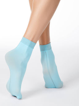 Цена за 2 пары. Носки Классические CONTE FANTASY (люрекс) light blue - Conte elegant фото 3
