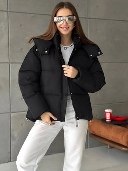 K13352 Куртка весенняя (утеплитель синтепон) ЧЕРНЫЙ