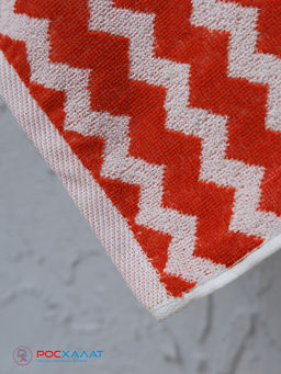 Полотенце махровое пестротканое жаккардовое зигзаг 7203(2) 45х90