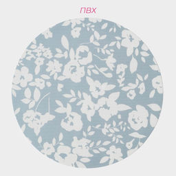 Набор салфеток сервировочных Доляна Акварель. Круг, 4 шт, d=38 см, цвет голубой  фото 8