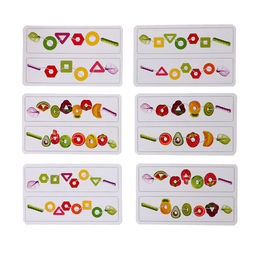 Шнуровка «Фруктовая», 14 деталей, 6 карточек