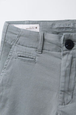 BASIC SLIM FIT CHINO BERMUDA SHORTS - Zara фото 3