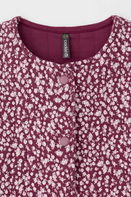 КР 302575/насыщенная клюква,милые цветочки к497 жилет для дев - Crockid фото 6