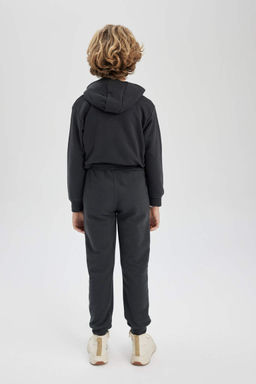 Спортивные брюки для мальчиков с принтом и эластичным карманом на шнуровке на талии - Defacto фото 7