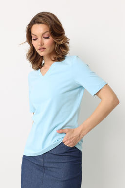 Футболка с V-образным вырезом - Looklikecat фото 4