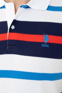 Мужская темно-синяя футболка с воротником-поло - U.s. polo assn фото 7