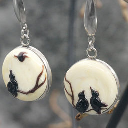 Серьги из муранского стекла BIRDS LS2019