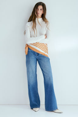 Vaquero con fular Straight High Waist - H&m фото 4