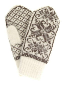 Варежки женские "Паук и снежинки" ПП 3237-11