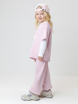 Сиреневый 3206 к645 фуфайка (футболка) для дев Crockid