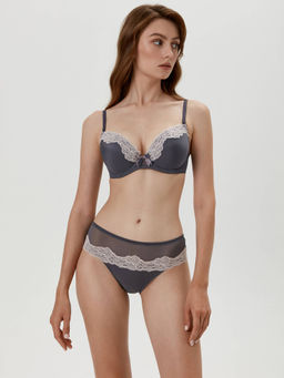 CONTE Бюстгальтер FLEUR TB1051 графит - Conte elegant фото 3