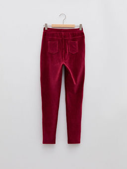 Beli Lastikli Basic Kadife K?z ?ocuk Uzun Tayt - Waikiki фото 2