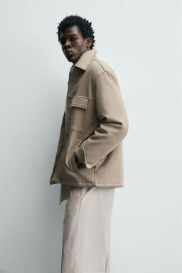 SOFT PADDED OVERSHIRT - Zara фото 6