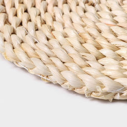Салфетка сервировочная на стол Доляна Косичка, d=25 см, плетёная  фото 9
