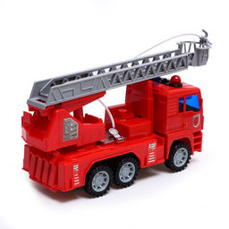 Машина инерционная Пожарная, масштаб 1:16, световые и звуковые эффекты, стреляет водой, МИКС - Simaland фото 3