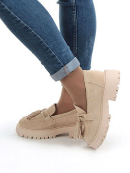 03-5929-2 BEIGE Лоферы женские - No name фото 4