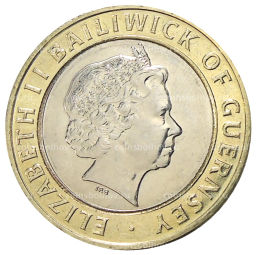 Монета 2 фунта 1998 года Гернси
