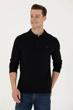 U. S. Polo Assn / Мужской черный базовый свитшот - U.s. polo assn фото 3