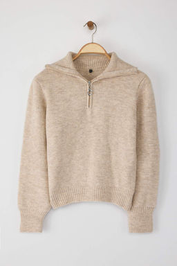 Wardrobe Essentials Tas Yunlu Premium IplikFermuarl? Basic Triko Kazak | TWOAW26KZ00071