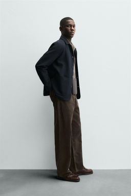 TEXTURED REGULAR FIT OVERSHIRT - Zara фото 4