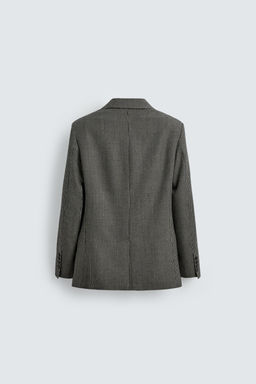 LIMITED EDITION 100% WOOL HOUNDSTOOTH BLAZER - Zara фото 8