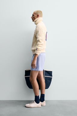 CHAMPION ® X ZARA POPLIN BOXER SHORTS  фото 4