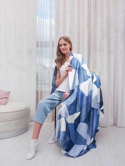 Покрывало-плед Топаз фланель-микрофибра 150*200 см. - Лен поволжья фото 3