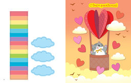 Объёмные аппликации из бумаги. Котики и сердечки. Малецкая К. - Махаон фото 3