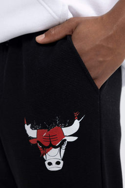DeFactoFit Спортивные штаны свободного кроя для джоггеров NBA Chicago Bulls фото 5