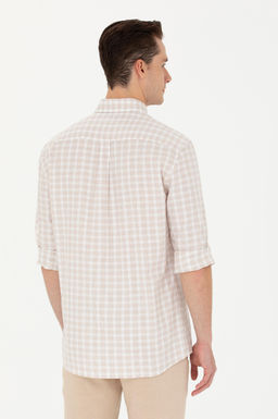 Мужская рубашка в клетку с камнем - U.s. polo assn фото 19