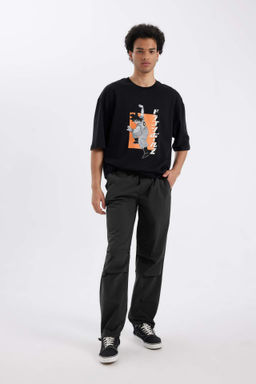 Pantolon Wide Leg Parasut Beli Bagc?kl? Genis Bol Paca - Defacto фото 2