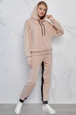 Арт. 2518 Костюм с брюками женский 44-52 (5 шт) Цвет:верх-персик, низ-персик, черный - Калинка фото 13