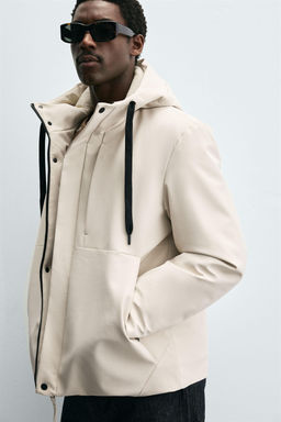 TECHNICAL HOODED JACKET - Zara фото 5