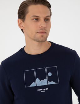 Lacivert Regular Fit Sweatshirt - Pierre cardin фото 2