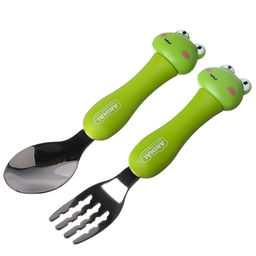 Набор детских столовых приборов в футляре Лягушата, вилка, ложка - Simaland фото 4