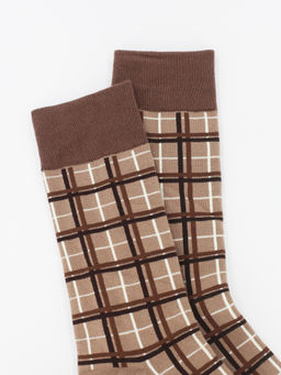 Носки р.40-45 Brown Mode Клетка - Krumpy фото 2