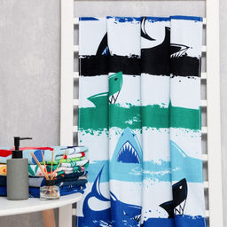 Полотенце LoveLife Акулы 70х140 см, велюр/махра 340гр/м2, 100% хлопок