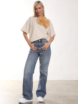 Футболка П-2227/9 Цвет:бежевый - Леди агата фото 9