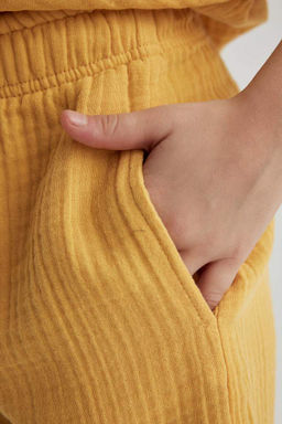 Хлопковые брюки для девочек - Defacto фото 6