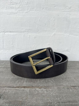 Мужской кожаный ремень Arkon Milano 4013 Темно-Коричневый