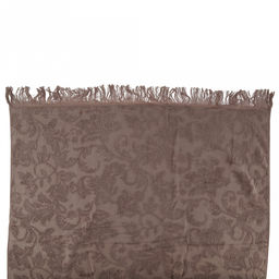 Полотенце махровое "Королевский шик" 90х180см, хлопок 100%, с бахромой, темно-оливковый (Китай)