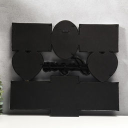 Фоторамка - коллаж на 8 фото 12?12, 10?15 см Я люблю тебя, пластик, мультирамка, серебро, 43?43 см