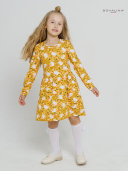 Платье Эля кролики на желтом - Sovalina фото 2