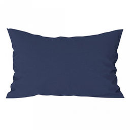 Наволочка декоративная 50х30см "Темный деним", с клапаном-запахом, сатин 135г/м2, хлопок 100%, упаковка ПП 22х30см, "Домашняя мода" (Россия)