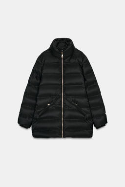WATER-REPELLENT WINDPROOF HOODED DOWN PUFFER JACKET - Zara фото 12