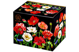 Сахарница 450 мл 15*10*11,5 см Маки на черном + ложка NEW BONE CHINA - Elan gallery фото 15