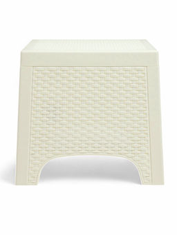 Садовый стол «Ротанг лайт», 43.5×43.5×39.5 см, пластиковый, белый