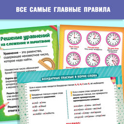 Книги-шпаргалки набор для начальной школы, 6 книг по 8 стр. - Буква-Ленд фото 7