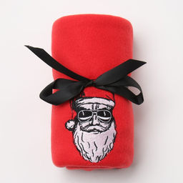 Новогодний подарочный набор «Ho-ho» плед, носки, перчатки, термостакан