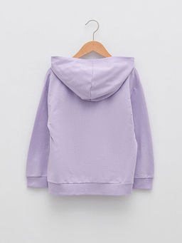 Kap??onlu Basic Uzun Kollu K?z ?ocuk Sweatshirt - Waikiki фото 2